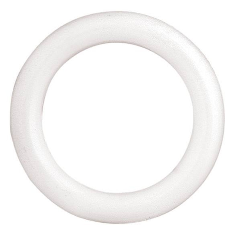 #20 Plastic Ring White, 1-1/8″