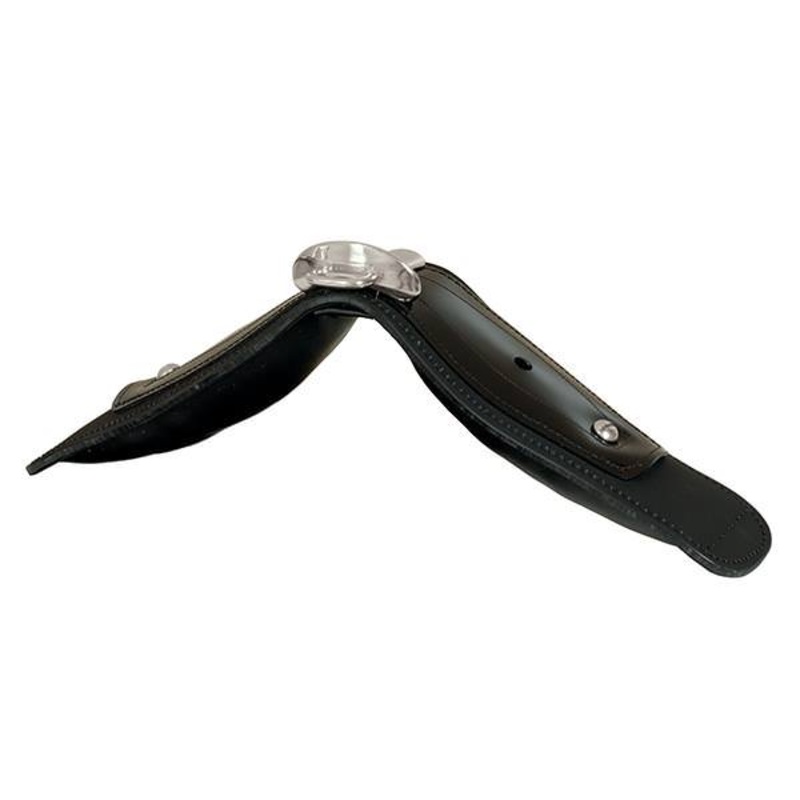 Brahma Webb Driving Gig Saddle, Black with Stainless
