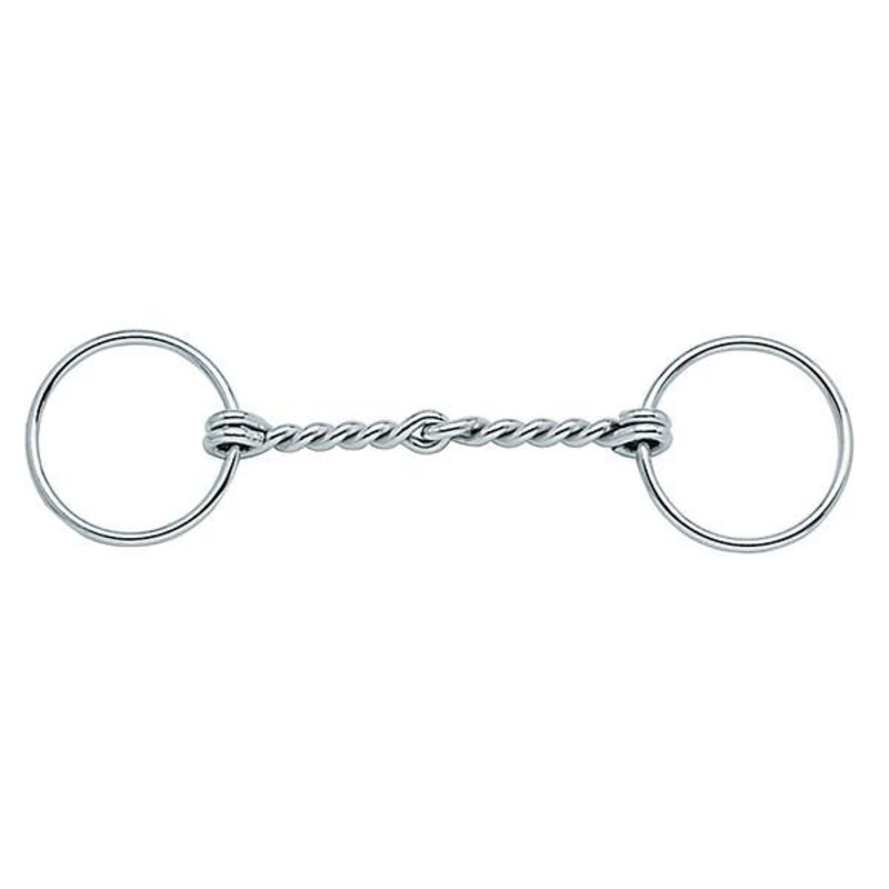 Draft Bit, 6″ Single Twisted Wire Snaffle Mouth