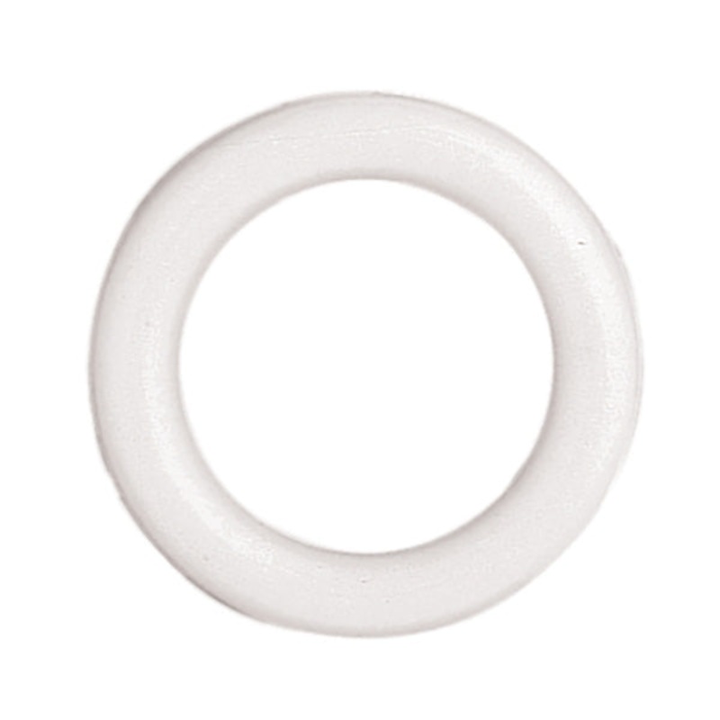 #35 Plastic Ring White, 7/8″