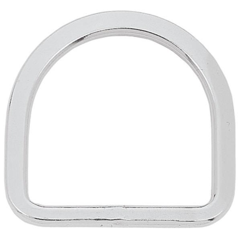 Beveled Saddle D-Ring Stainless Steel, 3″