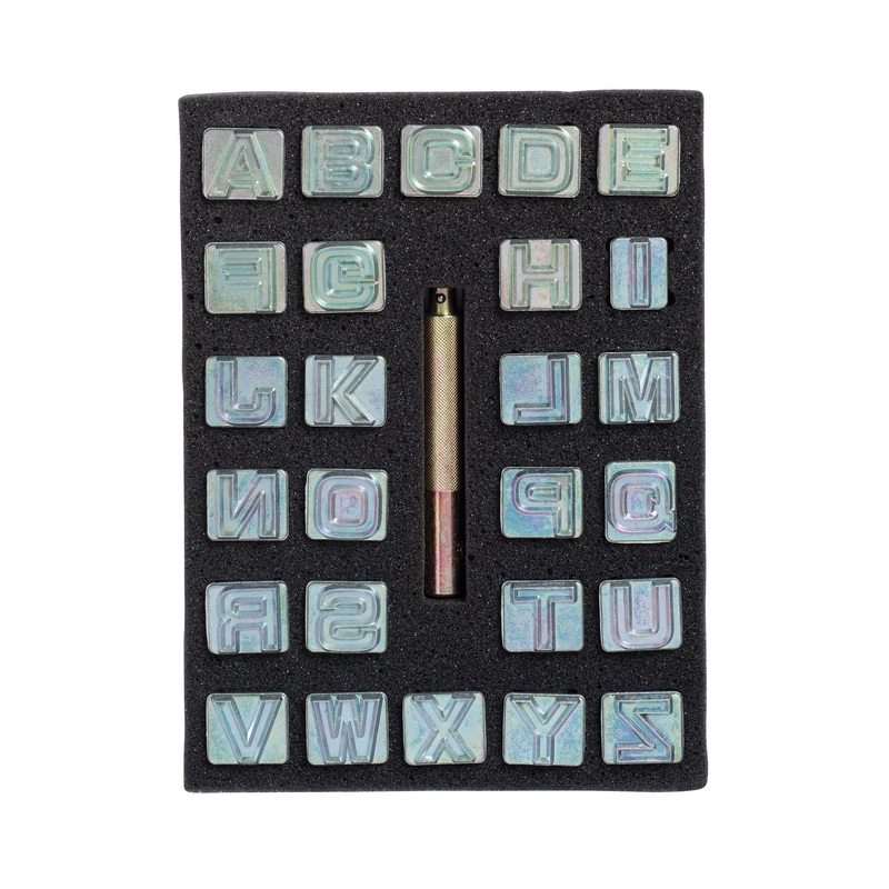 Block Alphabet Stamping Set, 3/4″