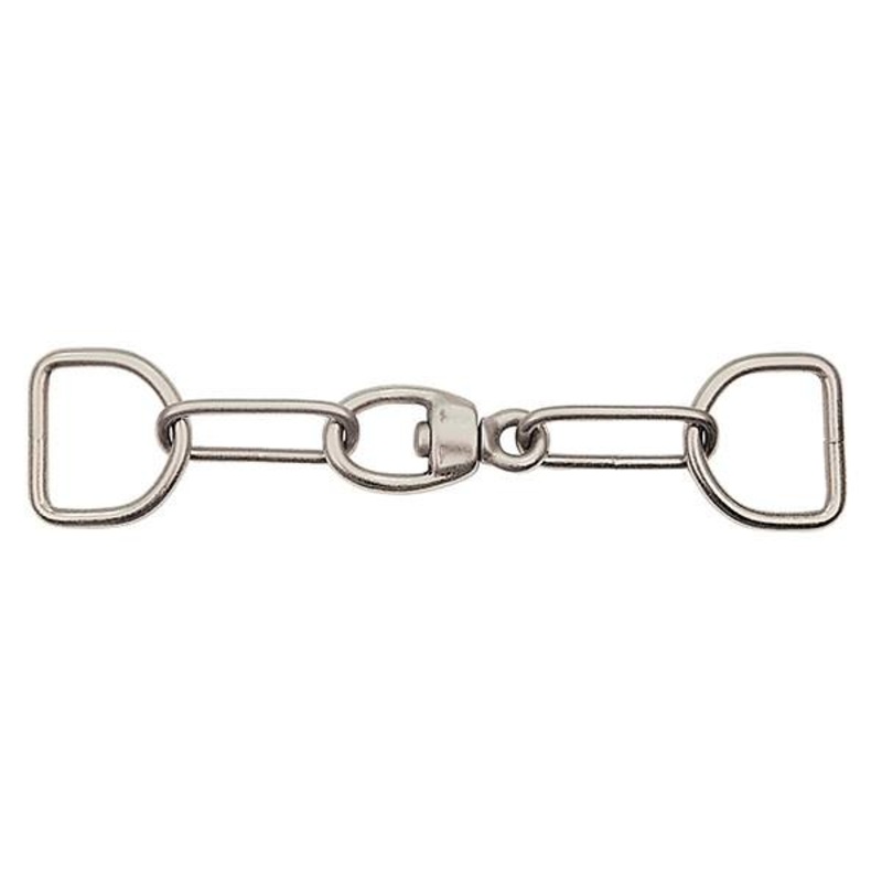 Chain with Swivel & Dee Nickel Plated, 1-3/4″