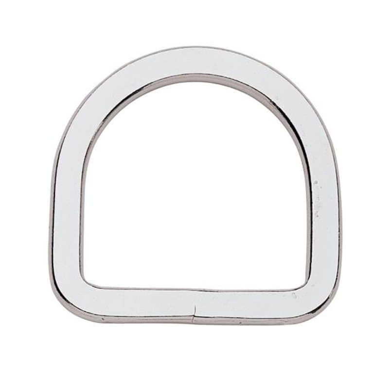 F-101-SS Flat Saddle D-Ring, Stainless Steel, 3″