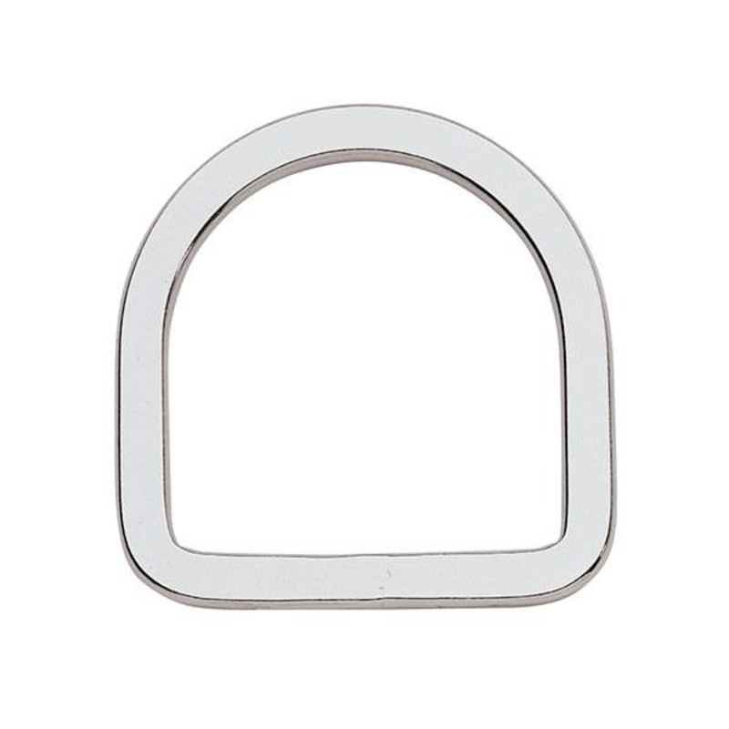 F-102-SS Flat Saddle D-Ring, Stainless Steel, 3-1/2″
