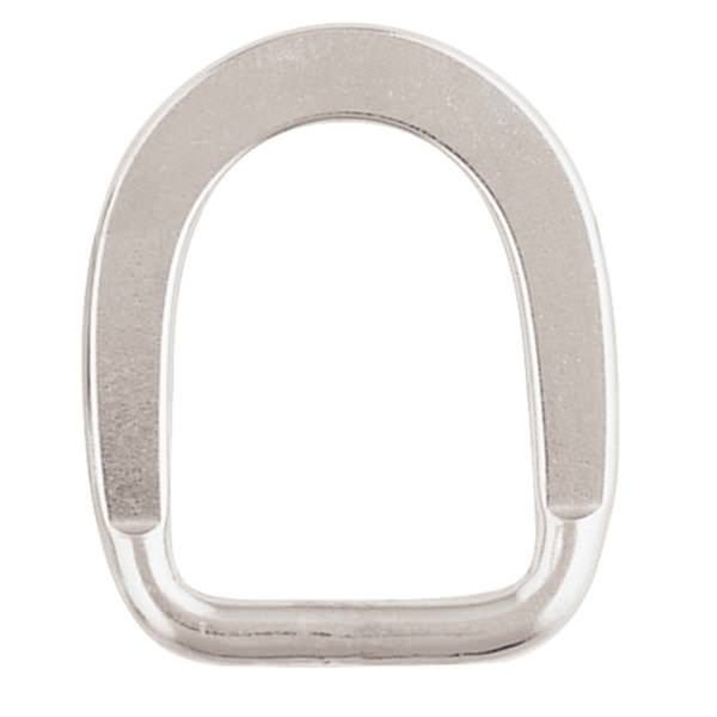 F-106-SS Flat Saddle D-Ring, Stainless Steel, 1″