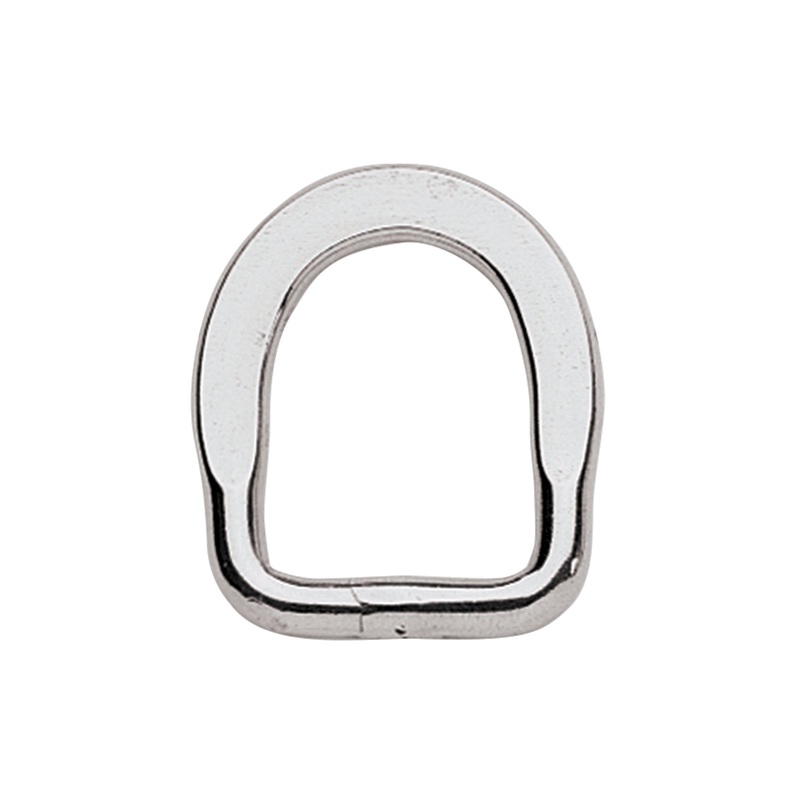 F-107-SS Flat Saddle D-Ring, Stainless Steel, 1″