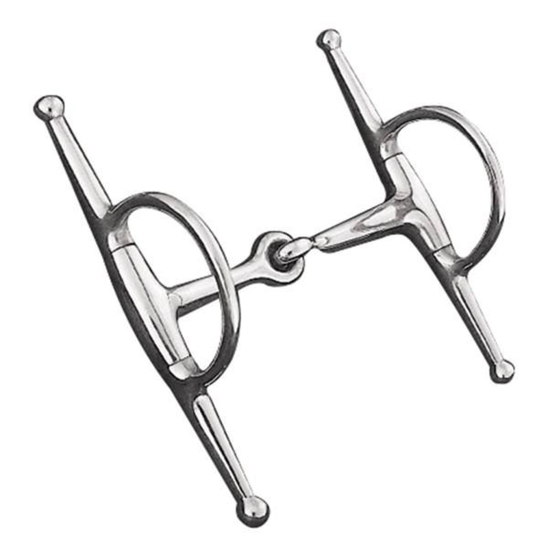 Full Cheek Snaffle Bit, 5″ Eggbutt Mouth