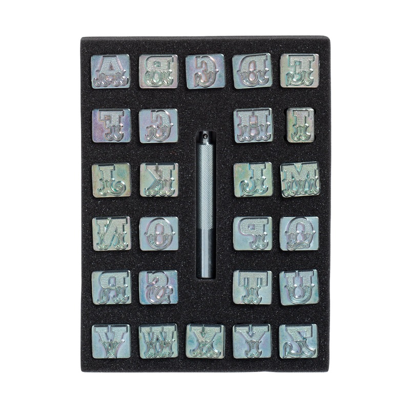 Leather Art Alphabet Stamping Set, 3/4″