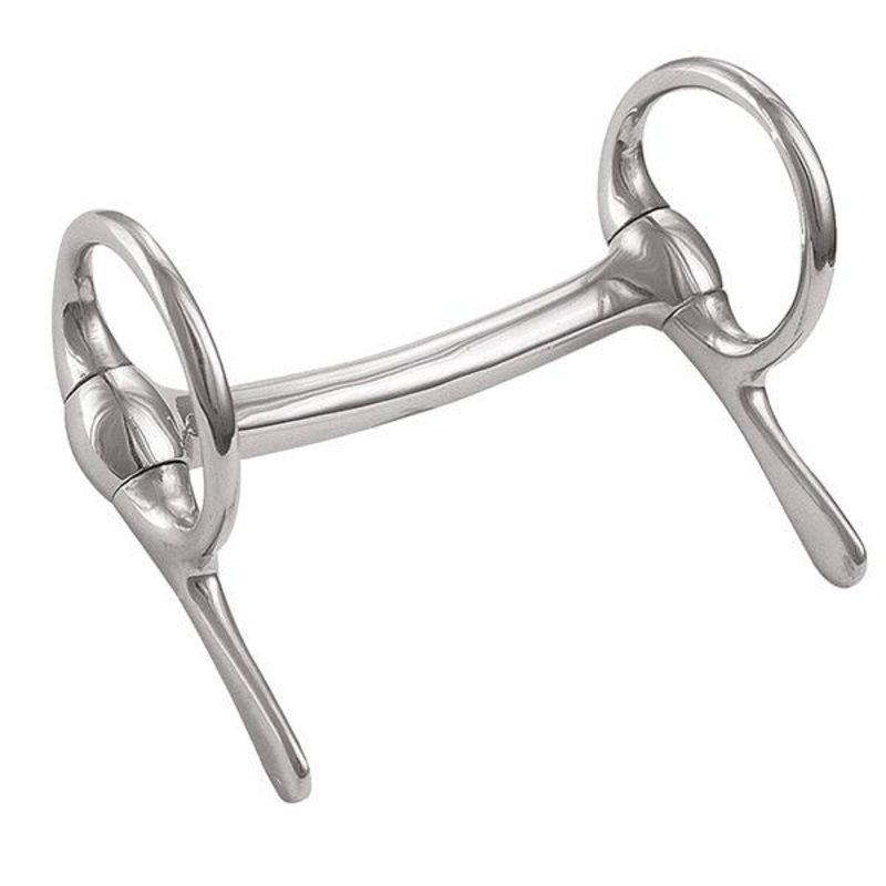 Miniature Half Cheek Driving Bit, 3-1/2″ Mullen Mouth, Stainless Steel