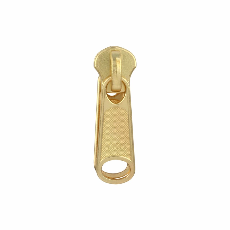 #10 Brass, Metal, YKK Long Tab Reversible Notch-Lock Slider, Zinc Alloy, #10M-1-BP