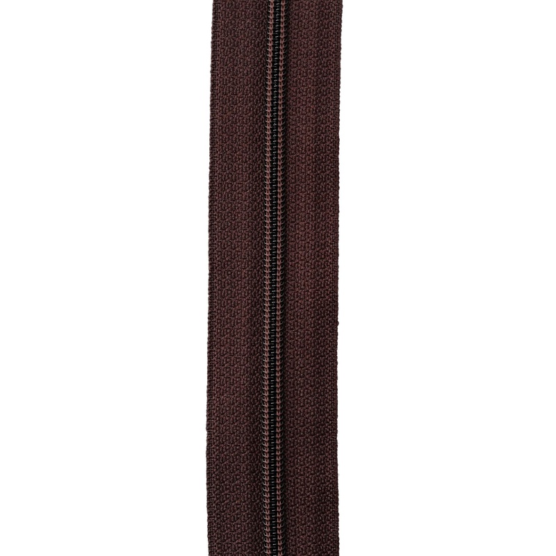 #4.5 Brown, YKK Coil Zipper Tape, Nylon, #4.5C-BRO