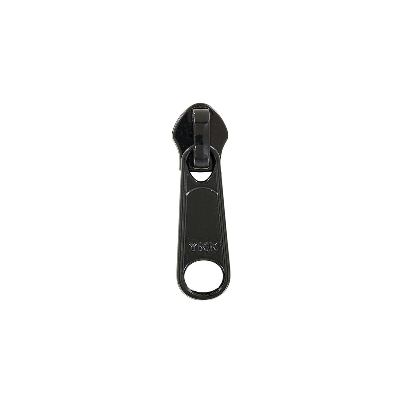 #5 Black, Coil, YKK Invisible Non-Lock Zipper Slider, Zinc Alloy, #5CN-8-BLK