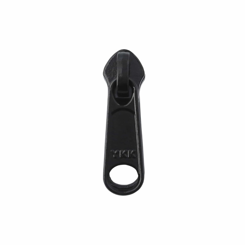 #5 Black, Coil, YKK Long Tab Reversible Zipper Slider, Zinc Alloy, #5CN-5-BLK