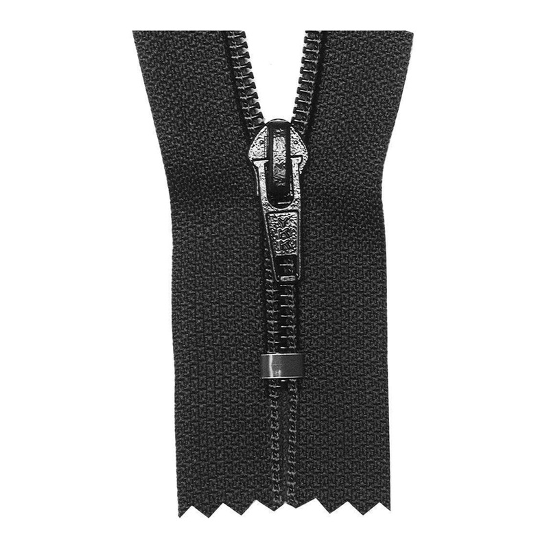 #5 Coil, Black, 12″ YKK Closed End Boot Zipper, Nylon, #560-12-BLK