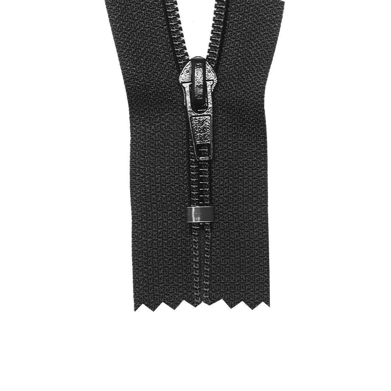 #5 Coil, Black, 14″ YKK Closed End Boot Zipper, Nylon, #560-14-BLK