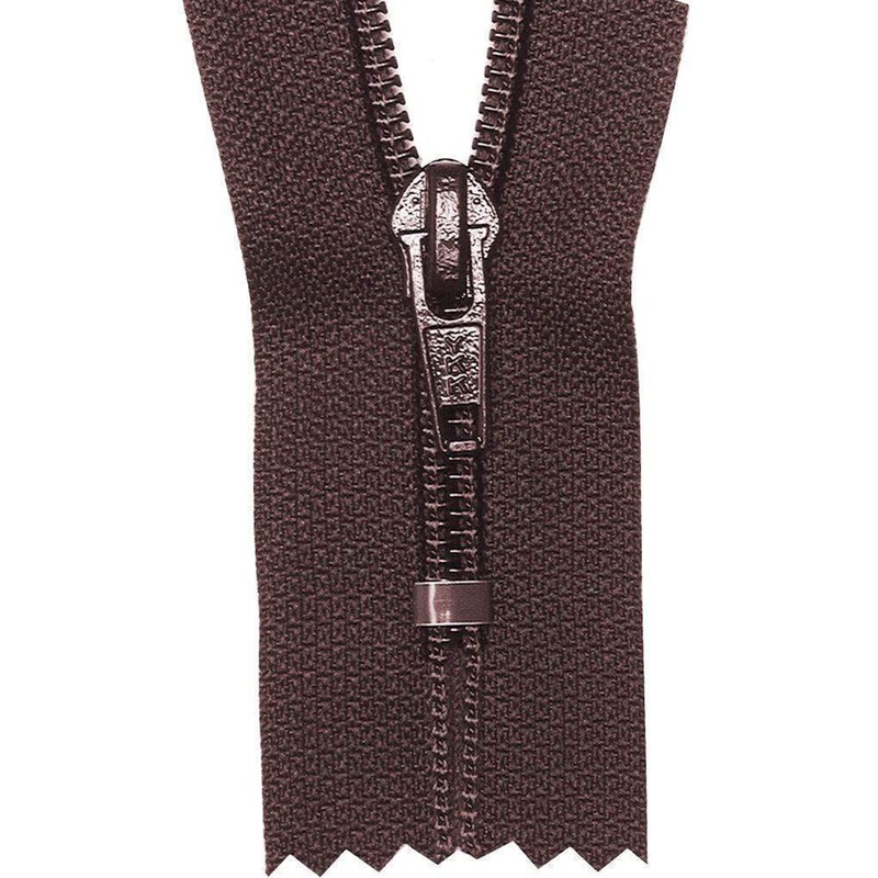 #5 Coil, Brown, 16″ YKK Closed End Boot Zipper, Nylon, #560-16-BRO