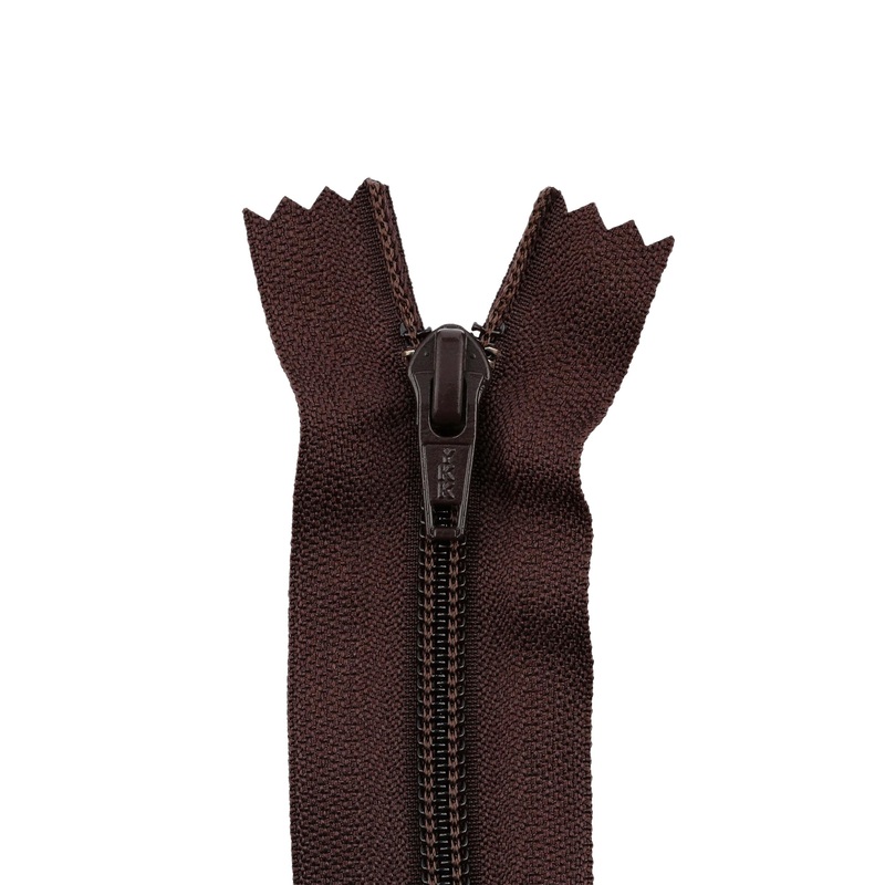 #5 Coil, Brown, 8″ YKK Closed End Boot Zipper, Nylon, #560-8-BRO