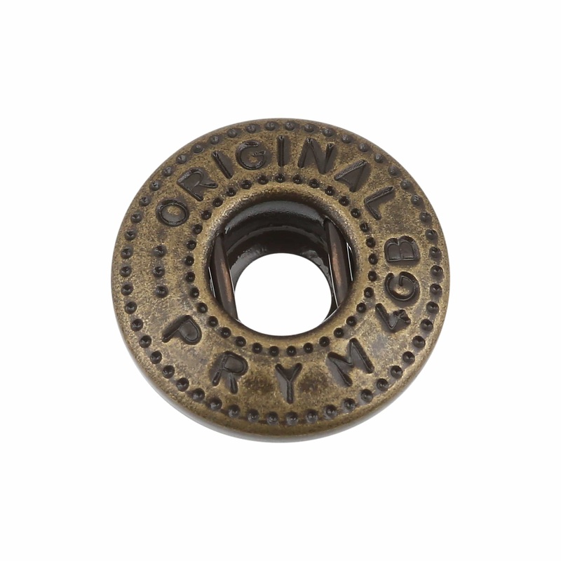 Line 4 Antique Brass, Prym Socket, Zinc Alloy, #4373-ANTB