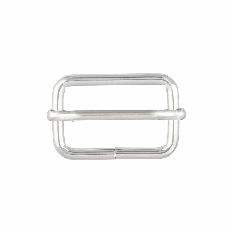 1 1/4″ Shiny Nickel, Adjustable Strap Slide, Steel, #C-1661-NP
