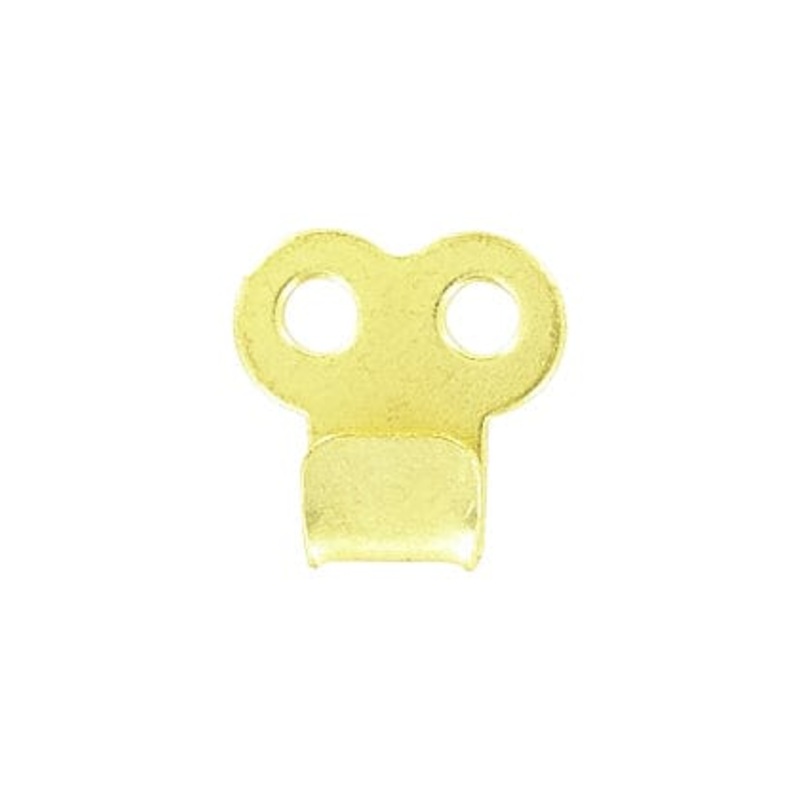 1/4″ Brass, Boot Lace Hook with Double Rivet Holes, Steel, #A-309-BP