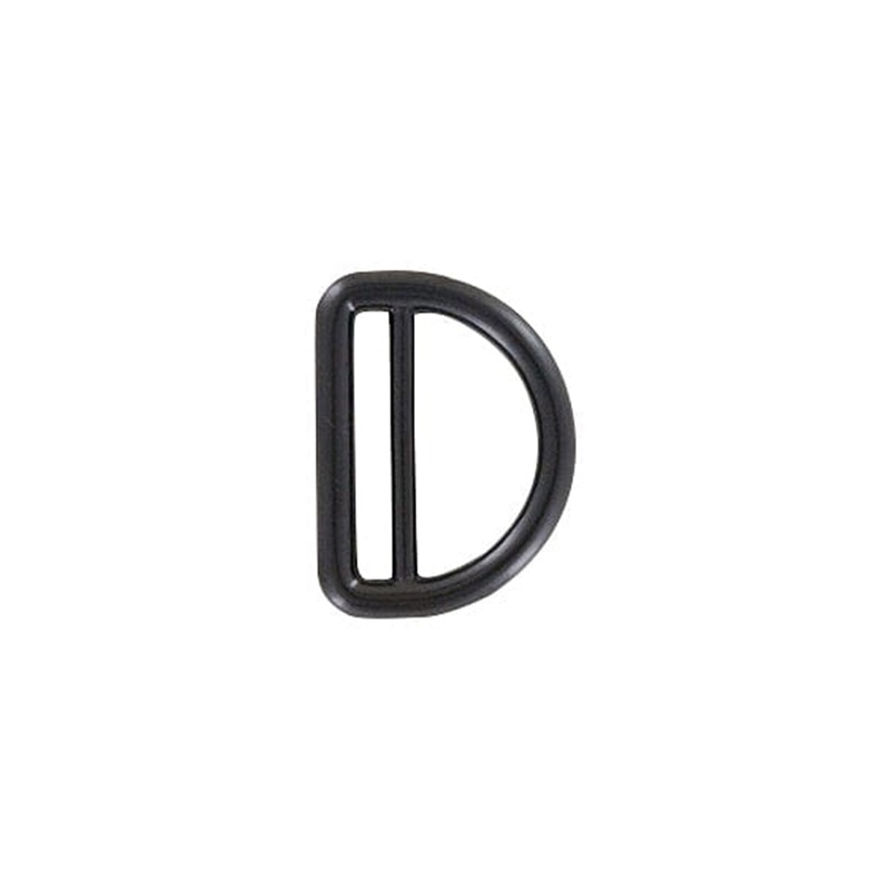 1″ Black, Cast Double Loop D-Ring, Zinc Alloy, #C-1438-BLK