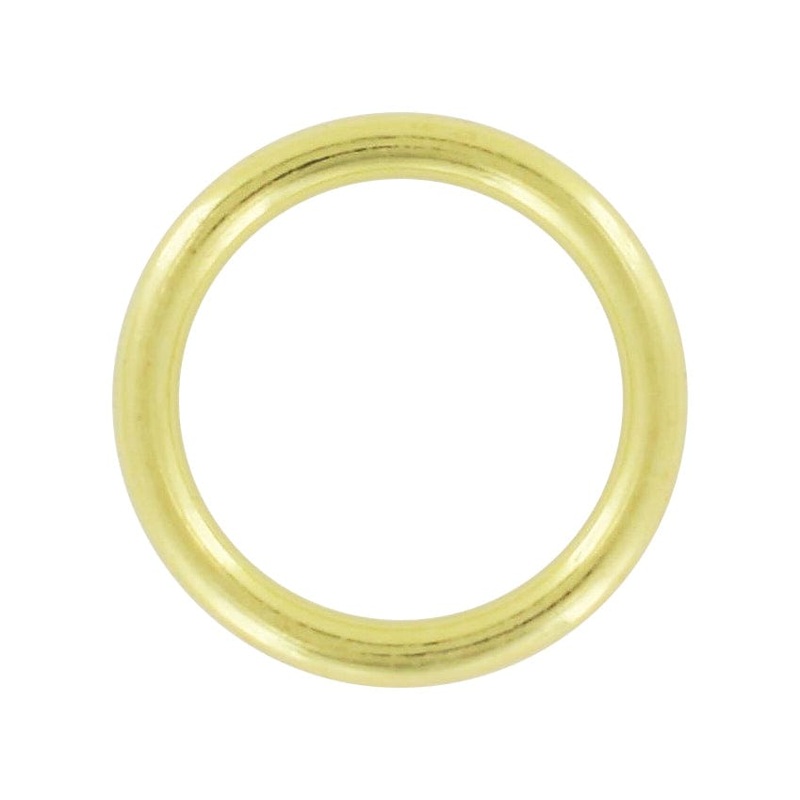 1″ Shiny Brass, Cast Round Ring, Zinc Alloy, #A-234-BP