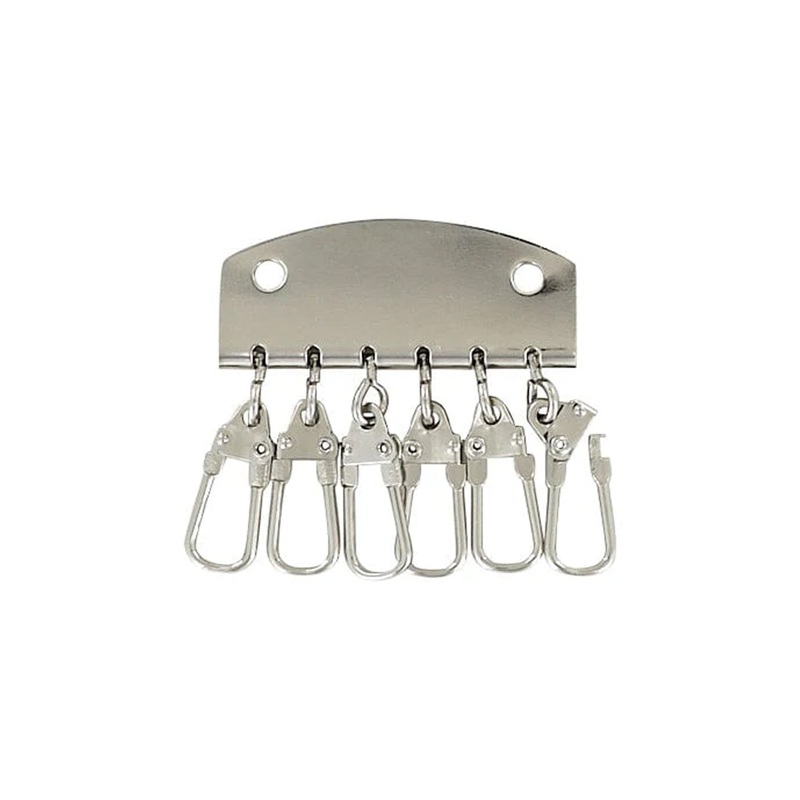 13/16″ Nickel, 6-Hook Key Plate, Steel, #C-1004-NP