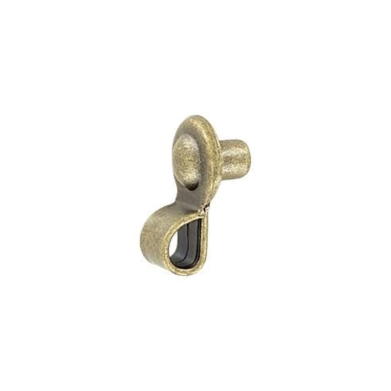 3/4″ Antique Brass, Shoe Lace Eyelet Loop, Steel, #C-1566-ANTB