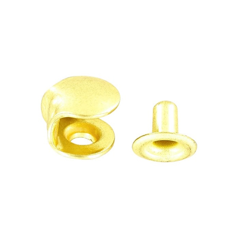 3/8″ Brass, Boot Hook with Rivet, Steel, #A-314-BP