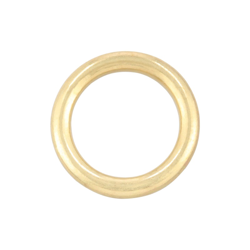 5/8″ Brass, Solid Round Ring, Zinc Alloy, #A-231-BP