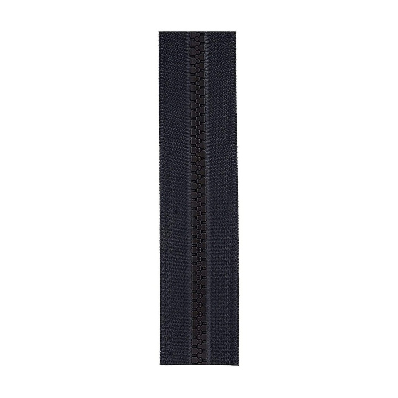 #5 Black, YKK Vislon Zipper Tape with Black Plastic Teeth, #5V-BLK