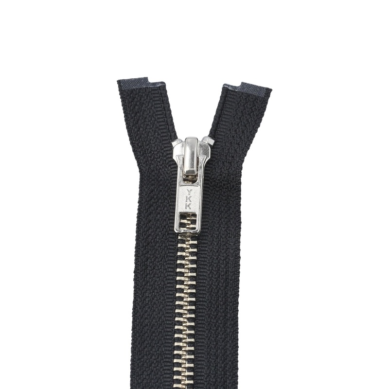 #5 Metal, Black, 30″ YKK Separating Jacket Zipper with Solid Nickel Teeth, #6SN-30-BLK
