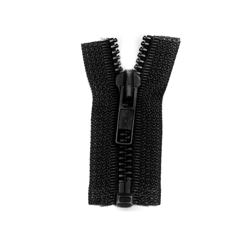 #5 Metal, Black, 36″ YKK Separating Bomber Jacket Zipper with Black Oxide Teeth, #6BJ-36-BLK-OX