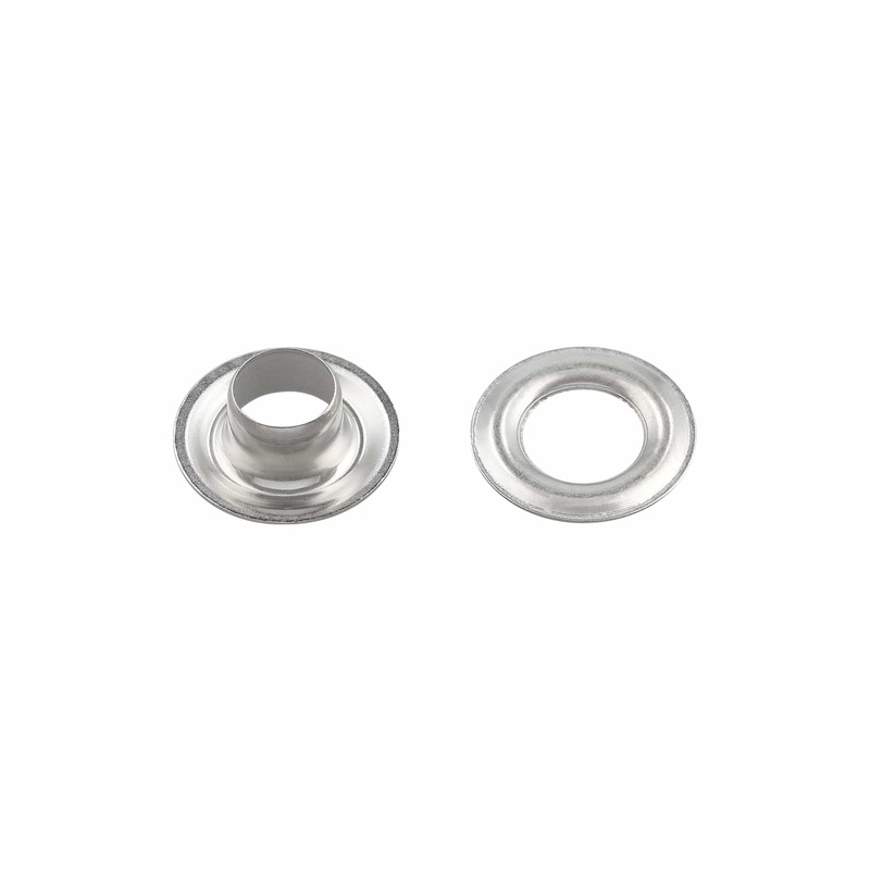 #0 Nickel, Gromet with Washer, Solid Brass – 12 pk, #GROM-0-SBN