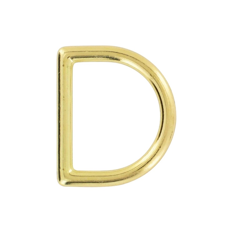 1 1/4″ Brass, Cast D-Ring, Zinc Alloy, #D-306-BP