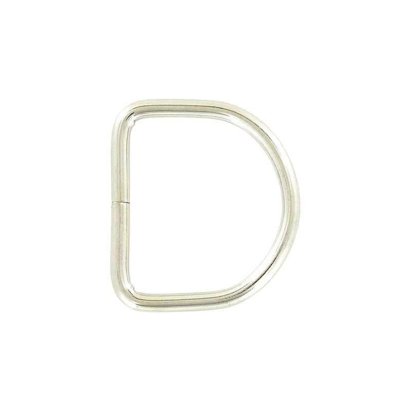 1 1/4″ Nickel, Split D Ring, Steel, #D-111-NP