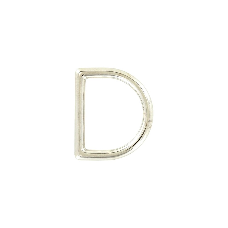 1 1/4″ Shiny Nickel, Cast D-Ring, Zinc Alloy, #D-306-NP