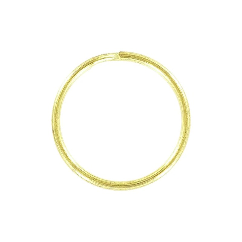1 1/8″ Brass, Split Key Ring, Steel, #L-199-1-1-8B