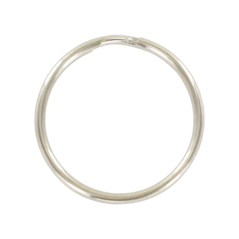 1 1/8″ Nickel, Split Key Ring, Steel, #L-199-1-1-8N