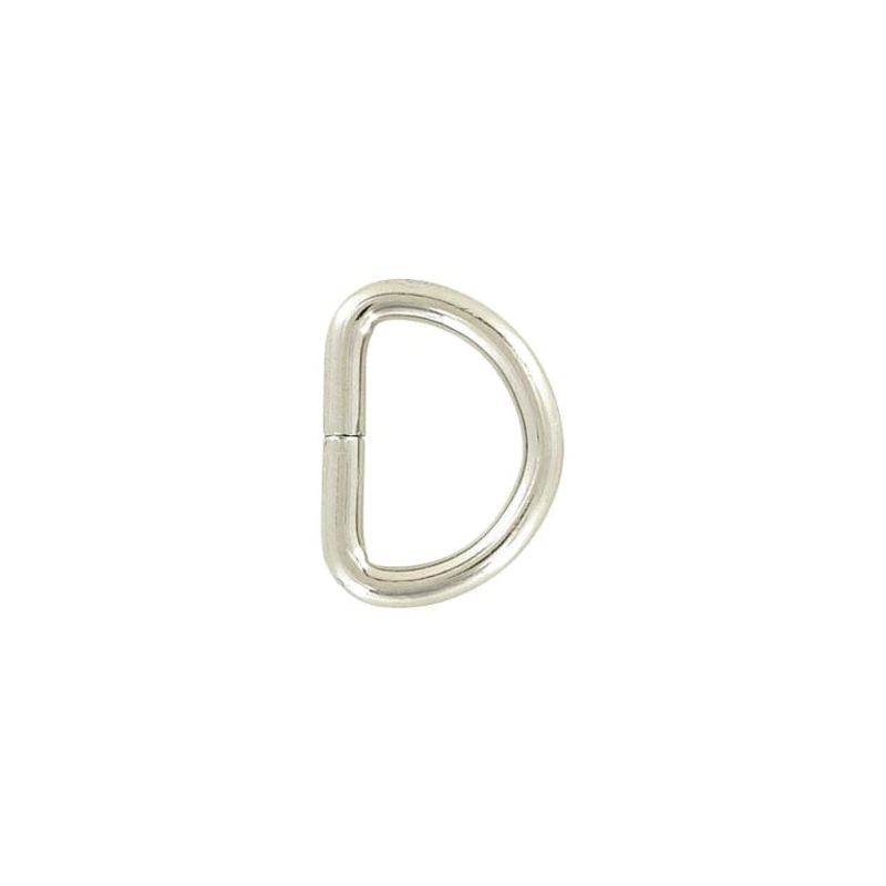 1/2″ Nickel, Split D Ring Heavy, Steel, #D-102-NP