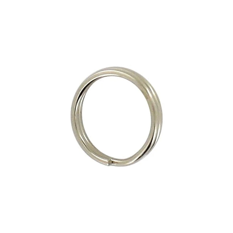 1/2″ Nickel, Split Key Ring, Steel, #L-199-1-2