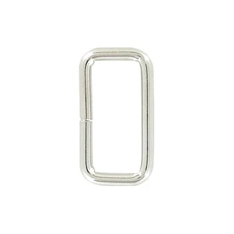 1″ Nickel, Split Rectangular Ring, Steel, #C-25-1-NP