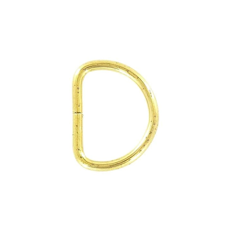3/4″ Brass, Split D-Ring, Steel, #D-105-BP