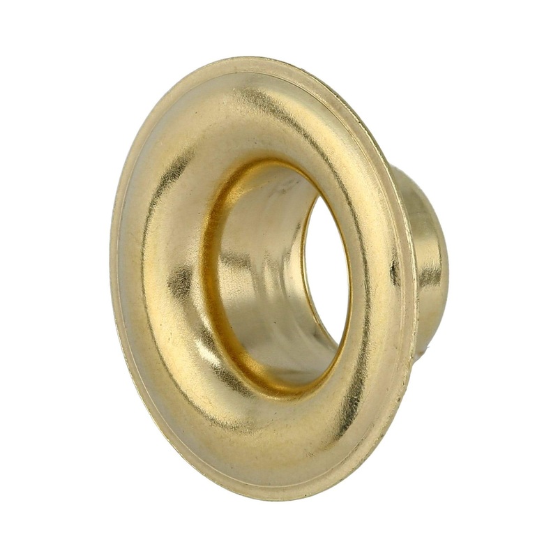 #4 Brass, Grommet with Washer, Solid Brass, #GROM-4-SB