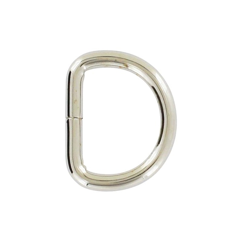 5/8″ Nickel, Split D-Ring, Steel, #D-104-NP