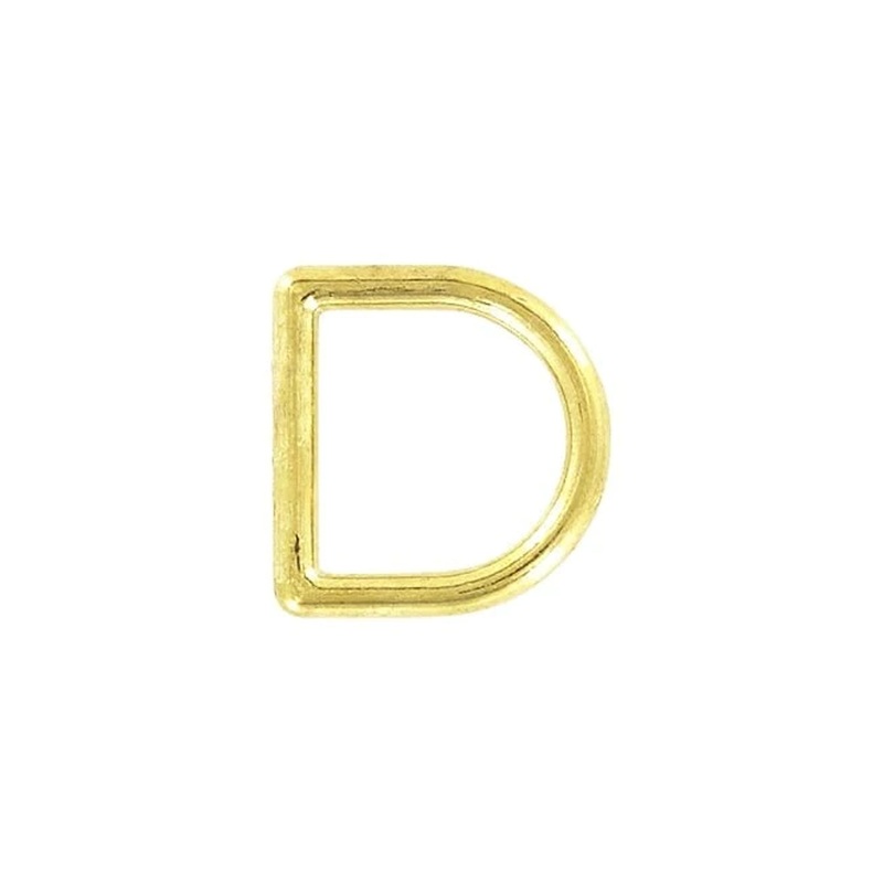5/8″ Shiny Brass, Cast D-Ring, Zinc Alloy, #D-302-BP