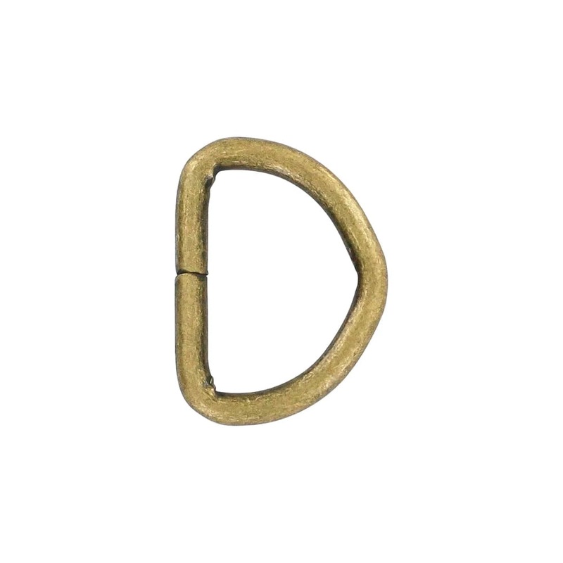 7/8″ Antique Brass, Split D-Ring, Steel, #D-106-ANTB