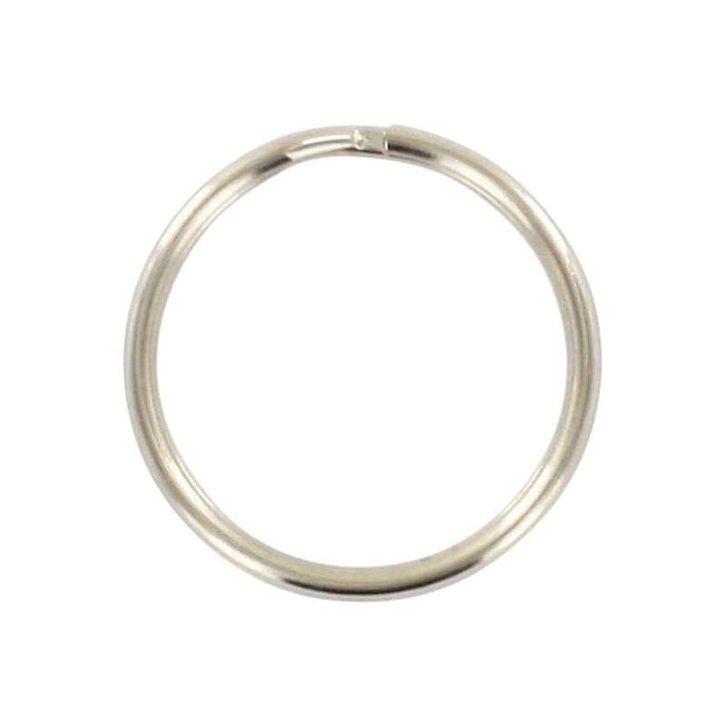 7/8″ Nickel, Split Key Ring, Steel, #L-199-7-8N