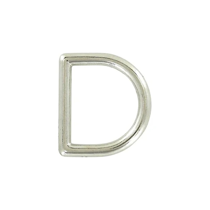 7/8″ Shiny Nickel, Cast D-Ring, Zinc Alloy, #D-304-NP